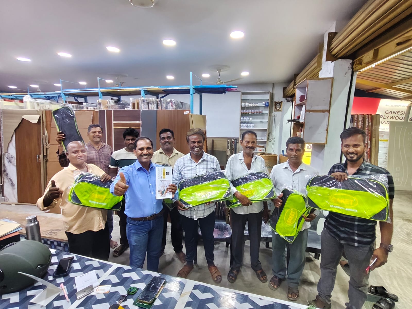  Saket Mica Organized  Carpenter Meet at Ongole Ganesh Plywood dated 29.4.26